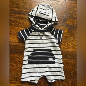 Carters Hooded Romper.